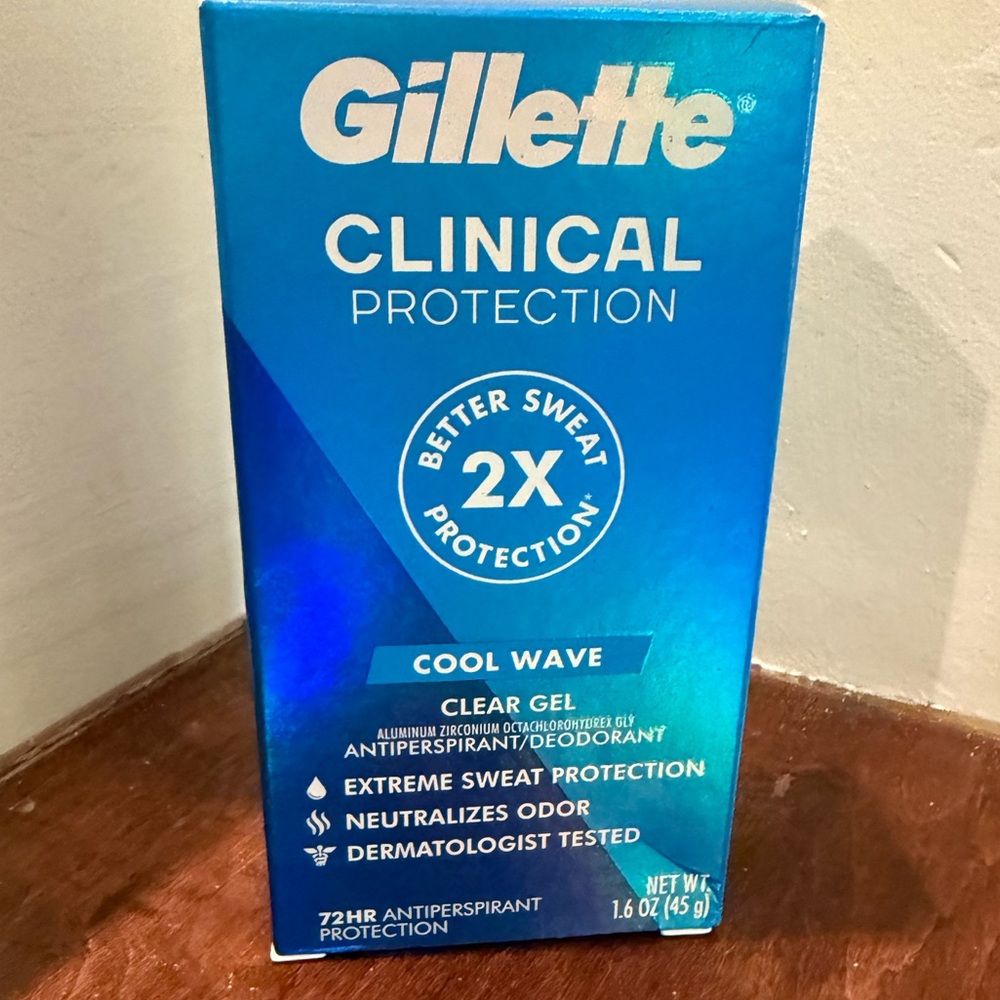 NWT Gillette Clinical Protection Antiperspirant Deodorant